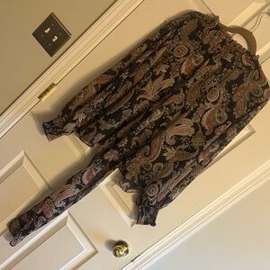 Ophelia Roe Paisley Print Blouse